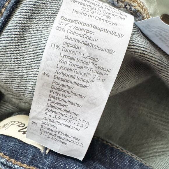 Madewell Jeans Womens 26 Blue Curvy High-Rise Skinny Stretch Denim bodycon - Picture 15 of 16